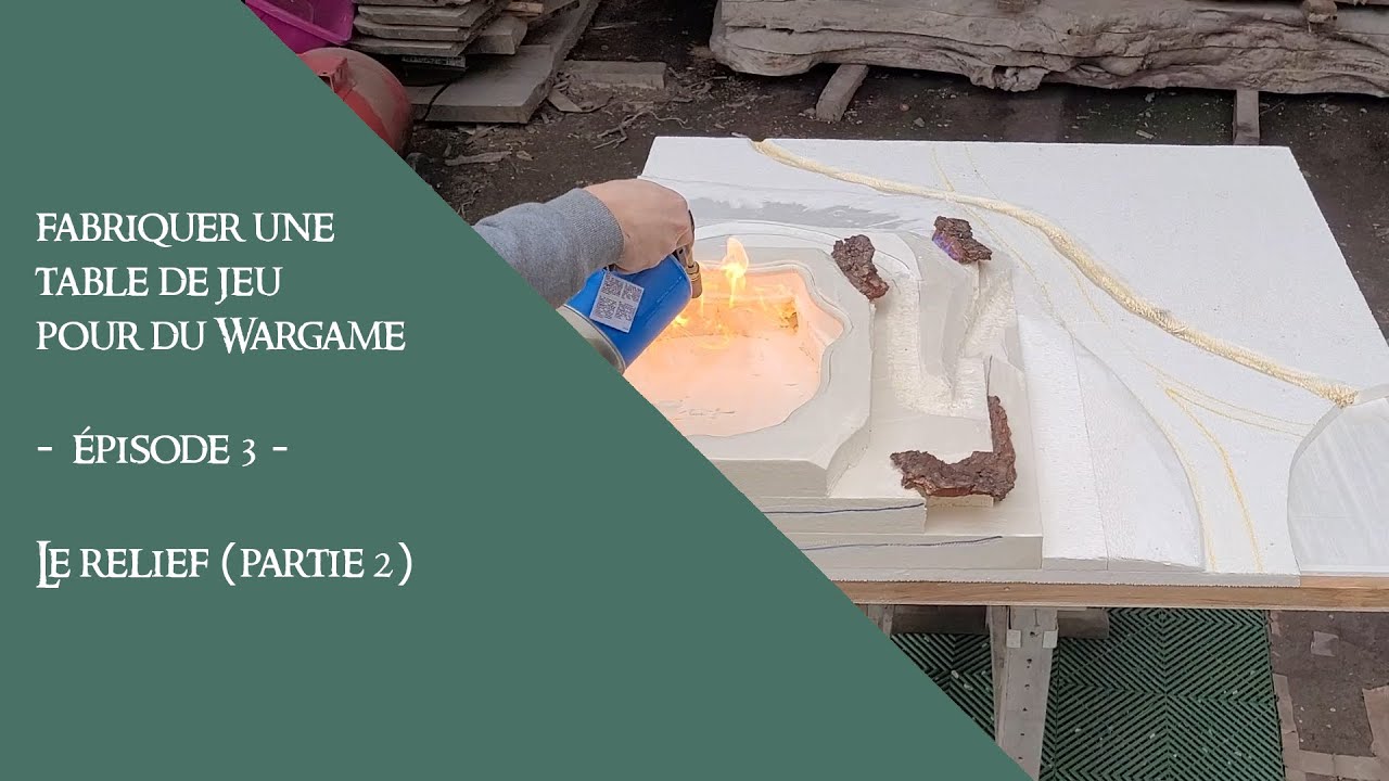Comment fabriquer une table de jeu pour du Wargame - épisode 03 - Le relief (partie 2)
