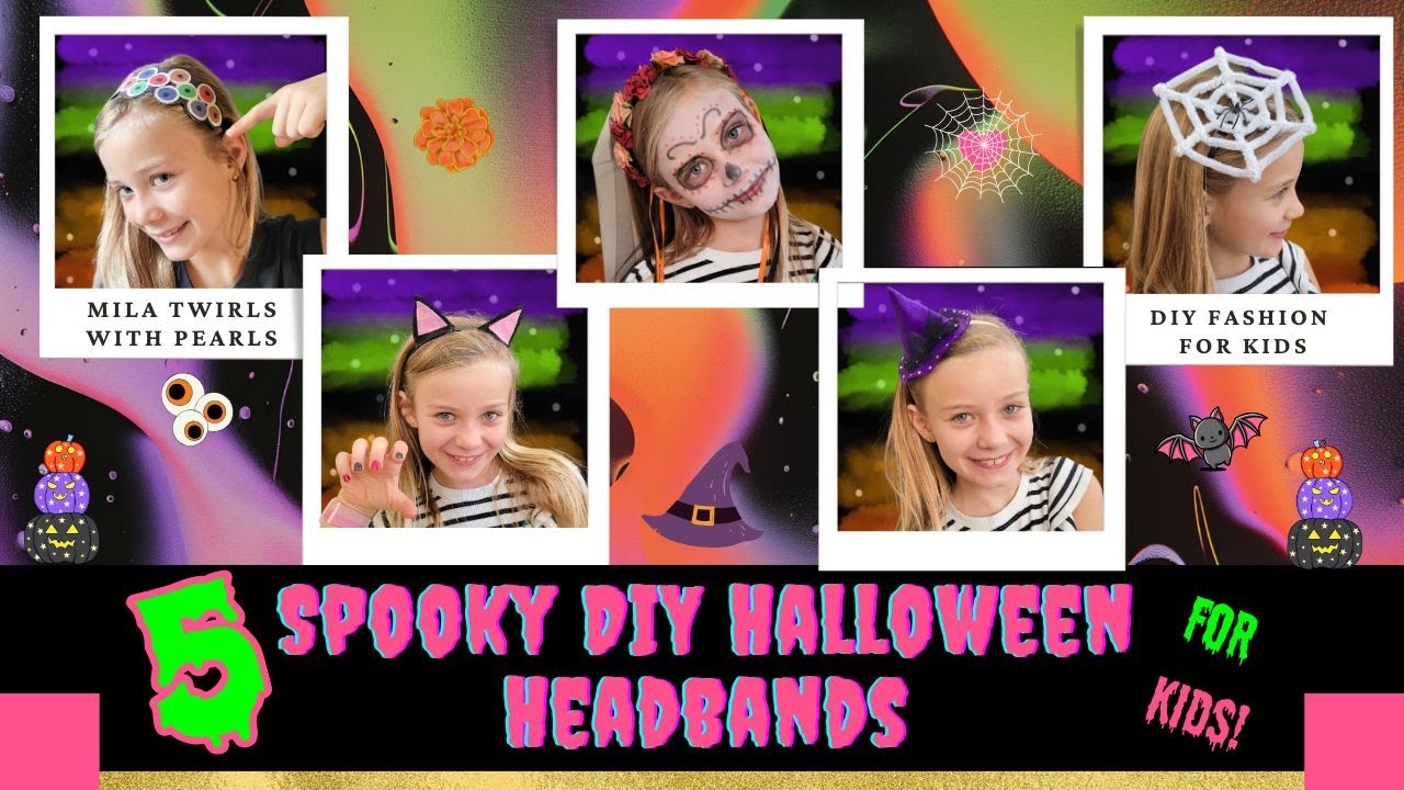 5 Spooky and Amazing Halloween Headbands | Halloween Headband Tutorial for Kids #DIYhalloween