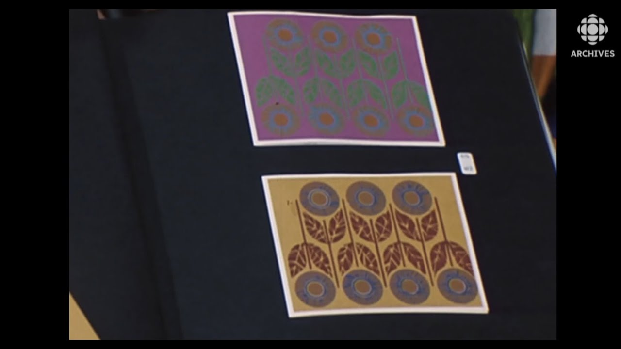 La fabrication de cartes de Noël par sérigraphie et linogravure en 1971