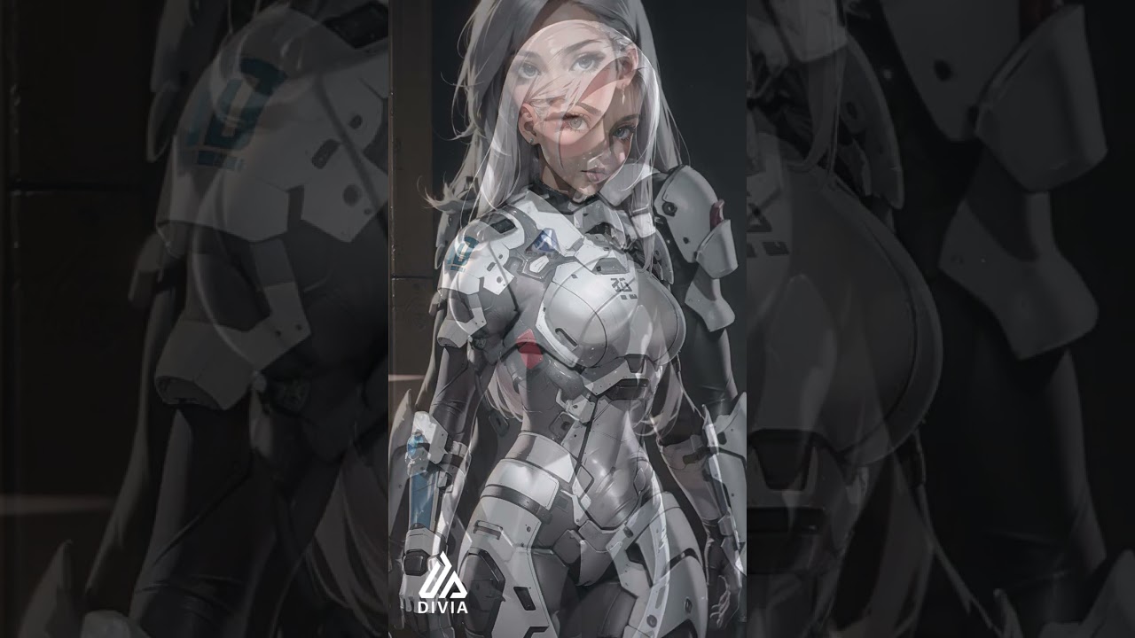Robot Armor Girl AI Generated