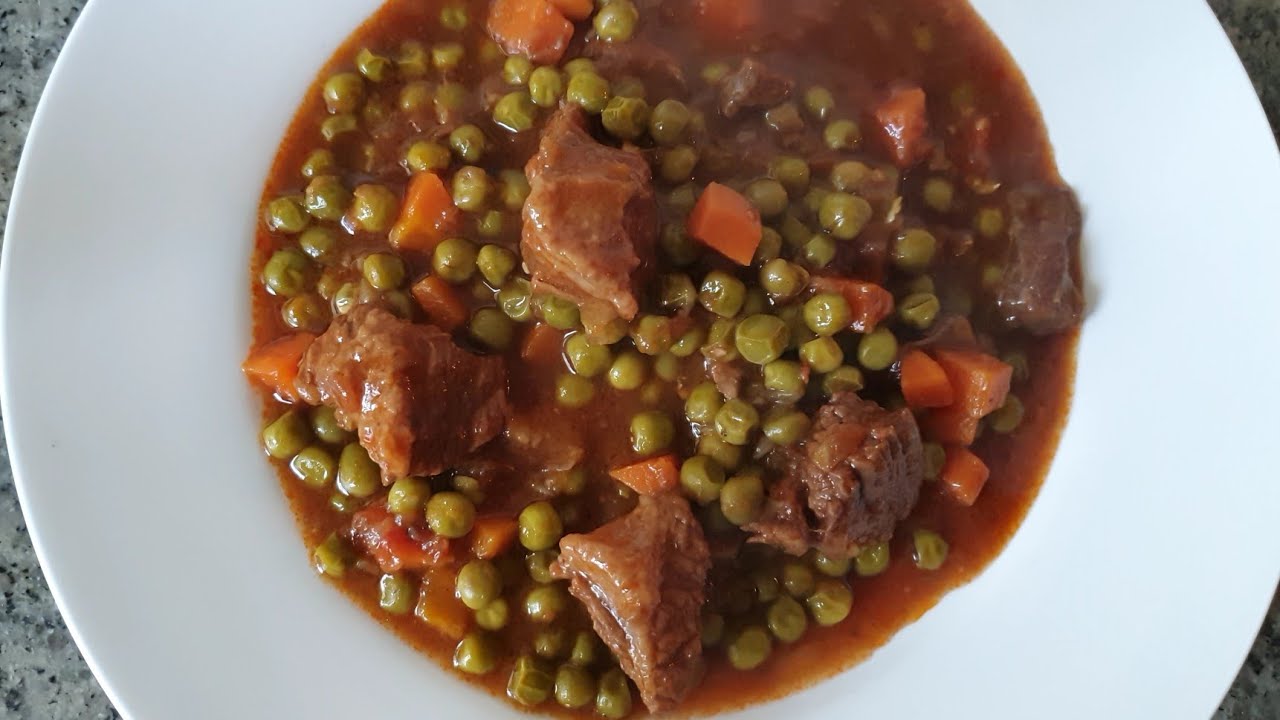 How to cook Basila | طريقه عمل البسله  باللحم | Beef with Green peas and Carrot Egyptian Recipe