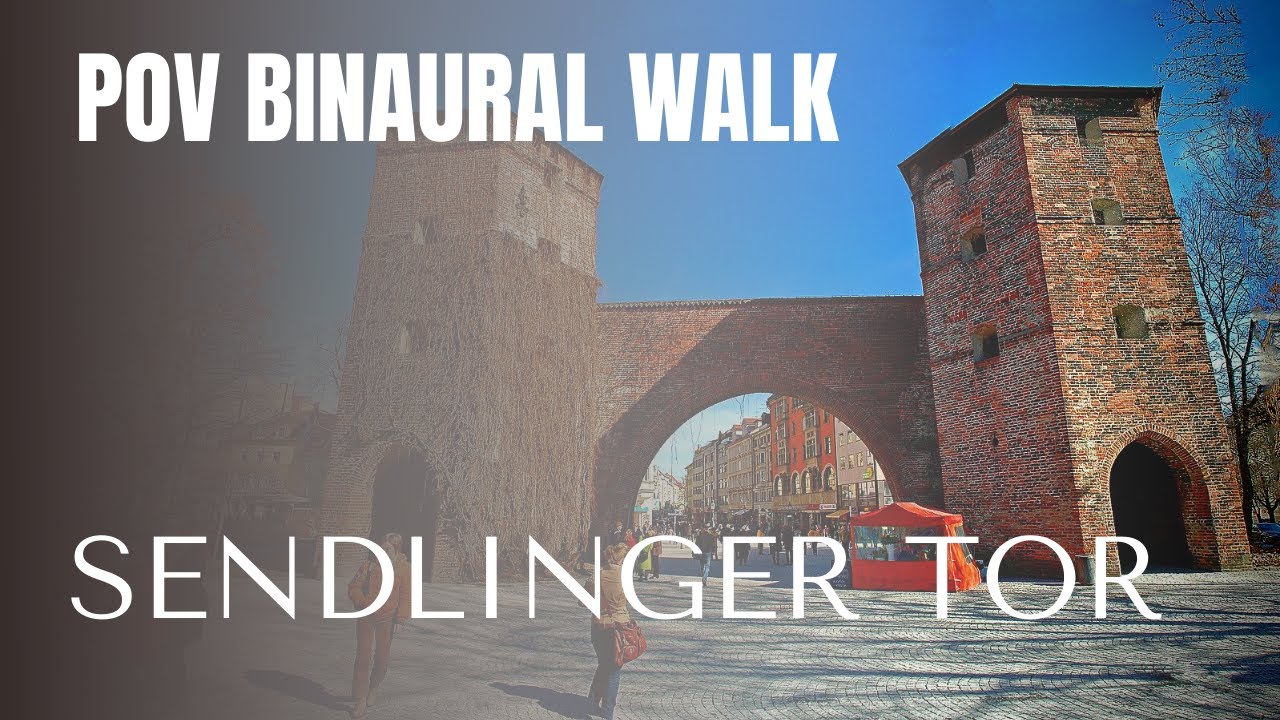 Walking in Munich - Sendlinger Tor to Marienplatz - POV - Binaural Audio