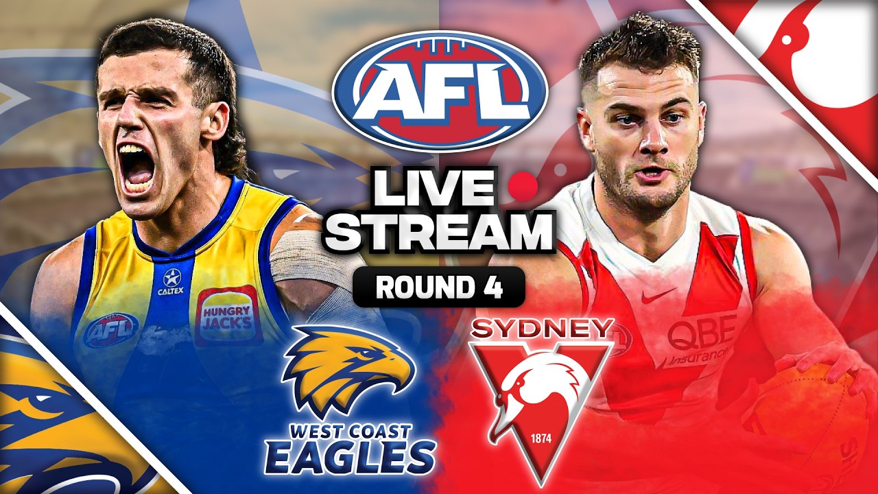 West Coast vs Sydney Swans | AFL Round 4, 2026 Live Watch Along