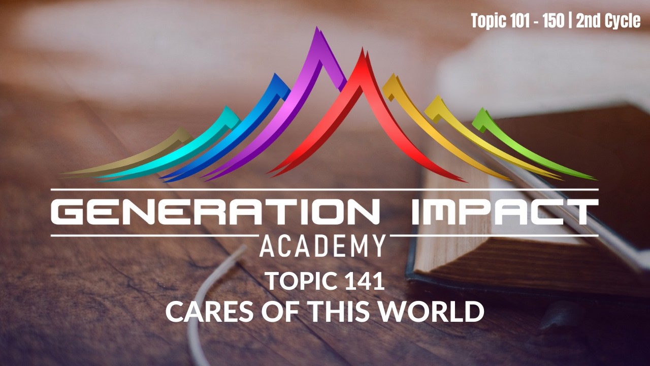 Cares of this World | Bible College Theology Lecture | Dr Arthur Frost