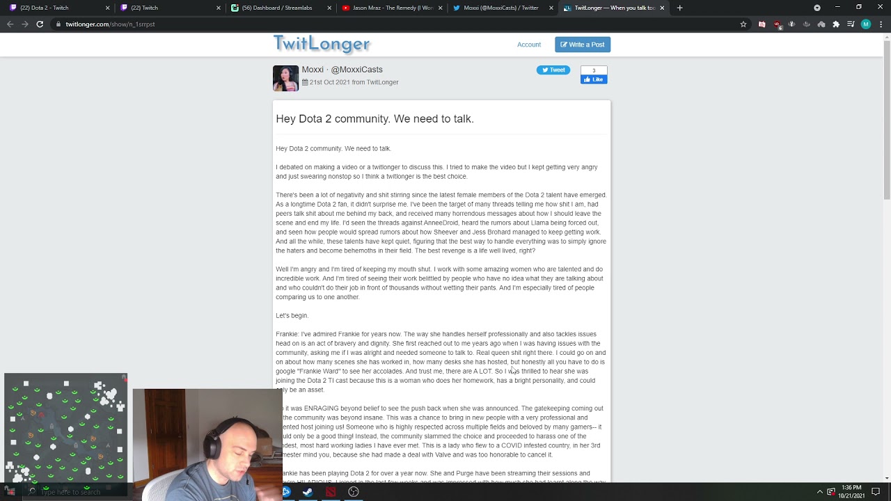 Mason reacts to Moxxi's letter