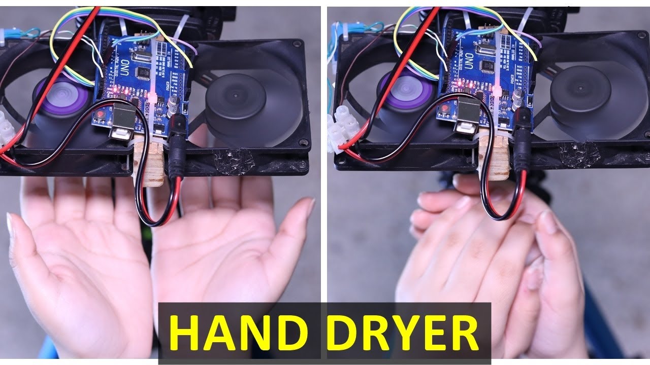 Как сделать автоматическую сушилку для рук (проект Arduino)