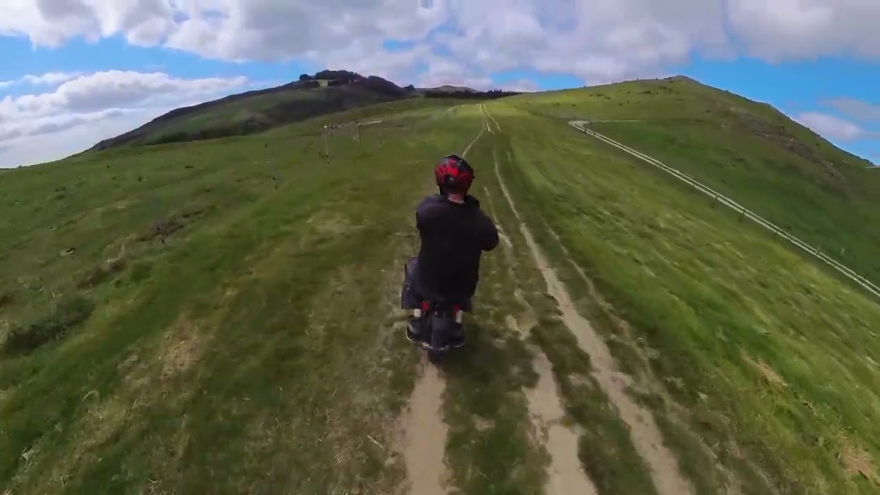 Kennedy Bush Track EUC Electric Unicycle ride