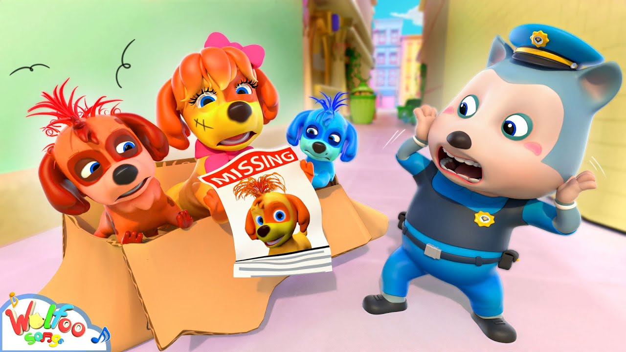 Lost Puppy Found! Police to the Rescue | Nursery Rhymes & Kids Songs | Happy Songs