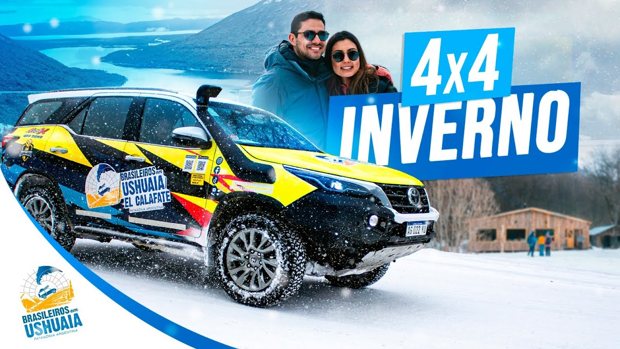 Fizemos uma excursão 4x4 em pleno inverno de Ushuaia