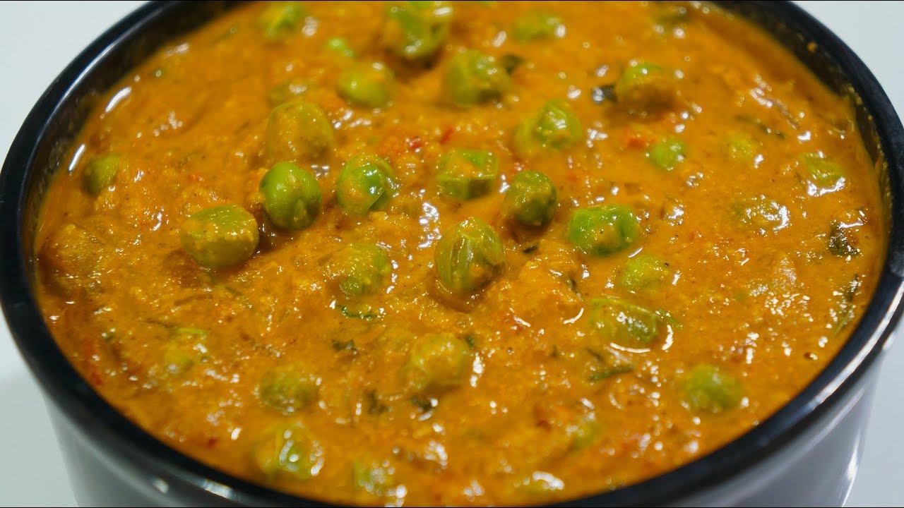 Peas Peanut Masala - Peas Masala For Chapathi, Roti, and Naan
