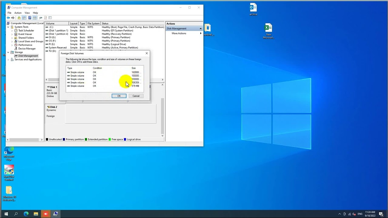 Disk 2 dynamic foreign error  How to Fix Foreign Dynamic Disk