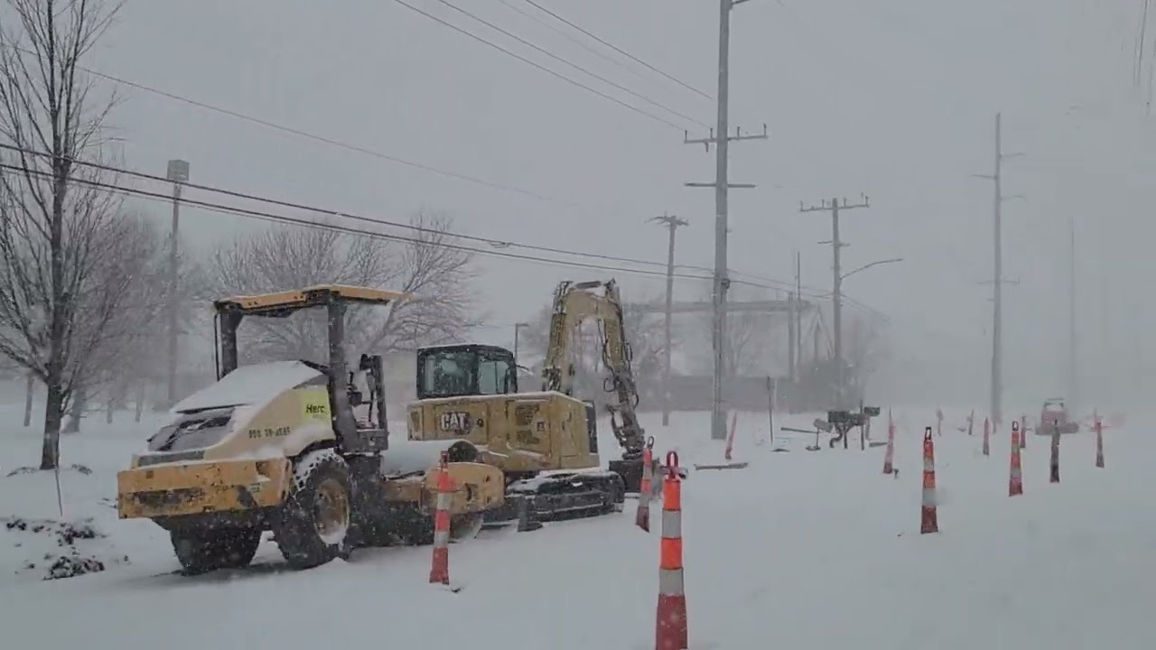 Snowmageddon 2026 | Epic Snowstorm Drive Through Cushing, Oklahoma | January 24, 2026