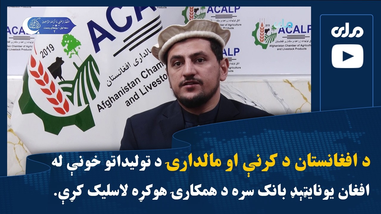 د افغانستان د کرنې او مالدارۍ د تولیداتو خونې له افغان یونایټېډ بانک سره د همکارۍ هوکړه لاسلیک کړې.