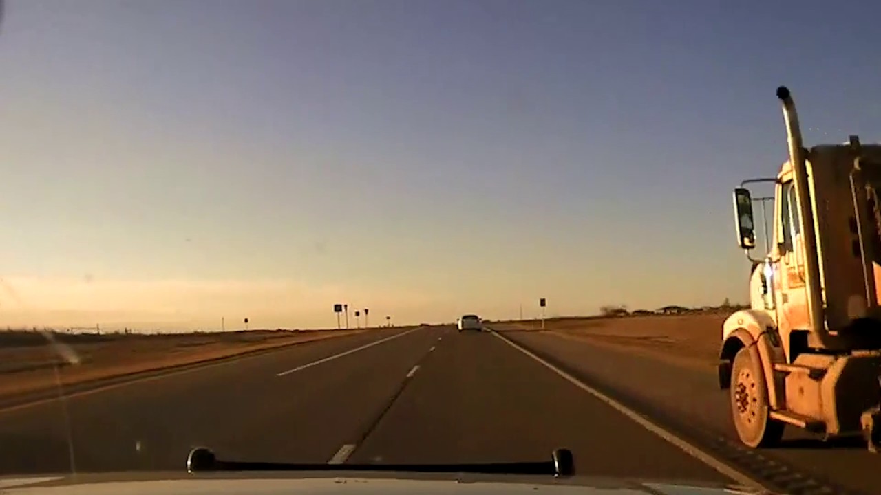 WATCH: Dashcam video shows chase suspect crashing head-on into semi