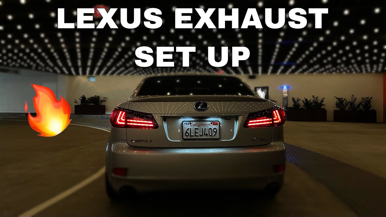 LEXUS IS250 Exhaust Set Up INVIDIA MIDPIPE & MUFFLER DELETE (REV/POV)
