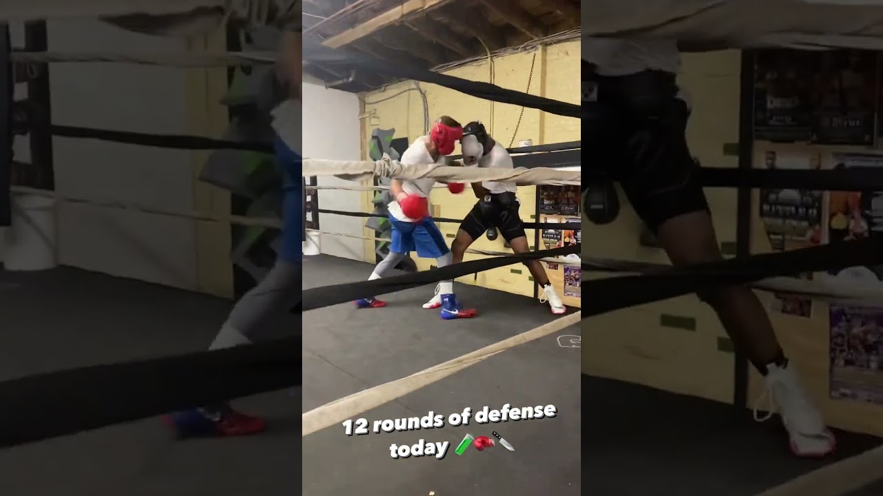 Jaron Ennis Sparring Working On Defence