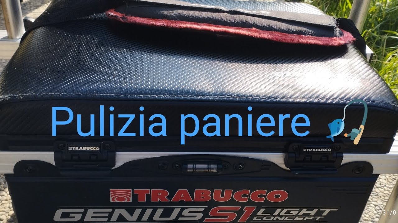 Pulizia panchetto pesca 🎣🎣🐟Trabucco genius S1 light  paniere manutenzione ordinaria 🩵🐟