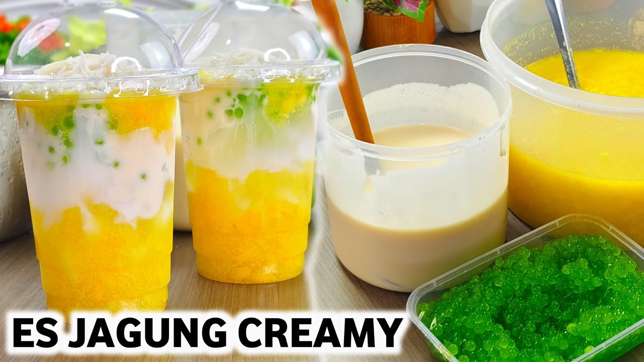 GURIH, CREAMY BANGET. USAHA MINUMAN JUAL ONLINE LARIS MANIS. ES JAGUNG HAWAI CREAMT | USAHA MINUMAN