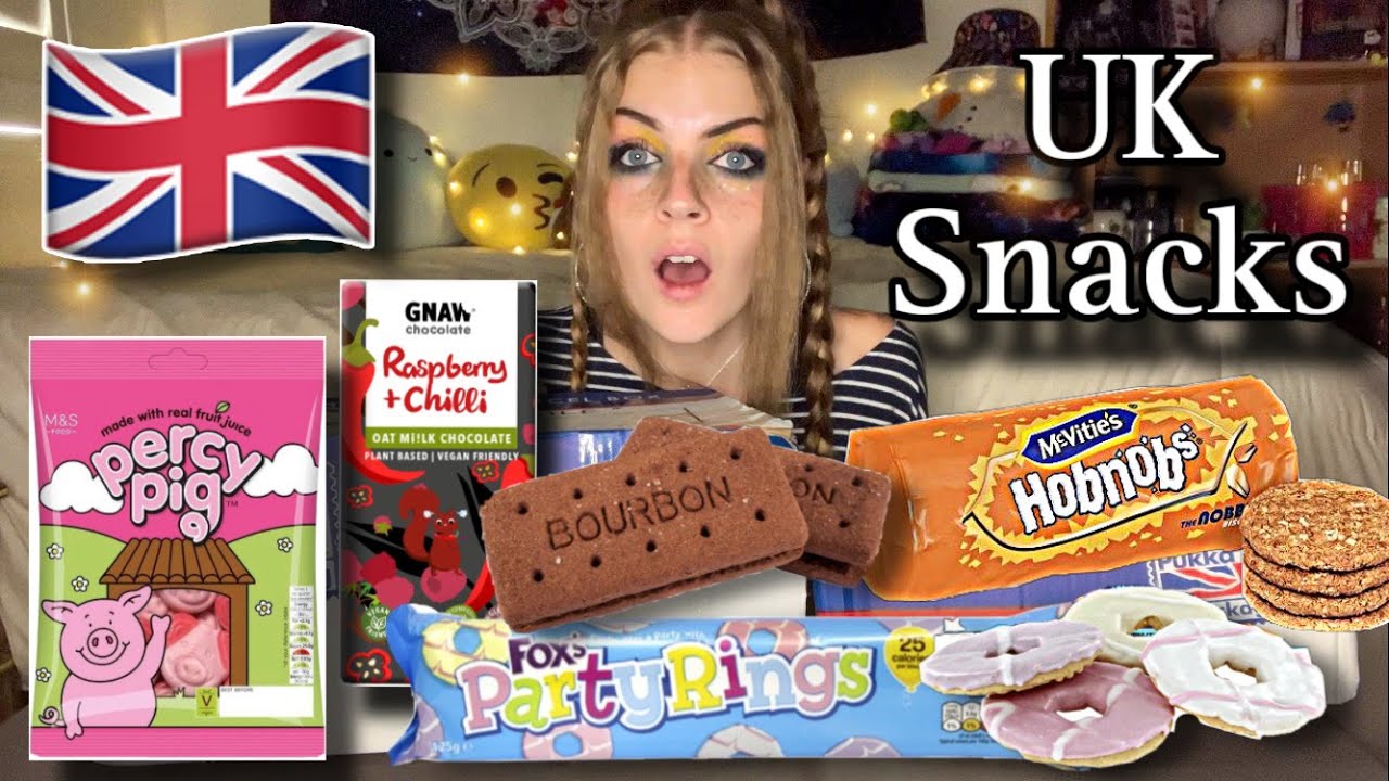 Trying SNACKS from the UNITED KINGDOM! (Vegan)