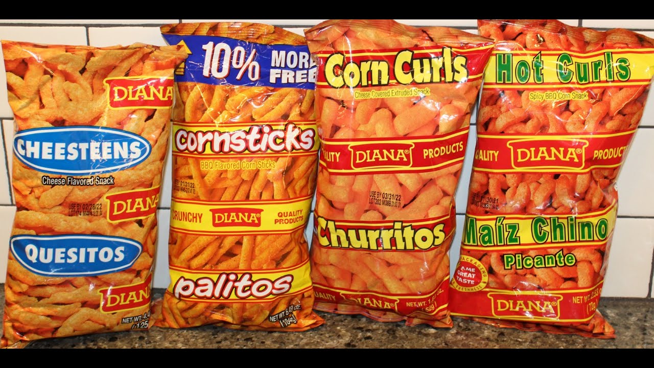 Diana: Cheese Snacks, BBQ Corn Sticks, Cheese Corn Curls & Hot Spicy BBQ Corn Curls Review