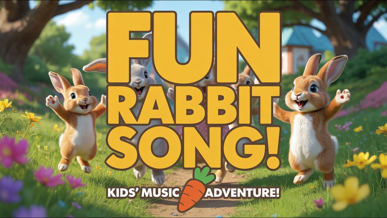 Bunny Music for Kids | Funny Bunny Nursery Rhymes and Happy Rabbit Songs for Toddlers