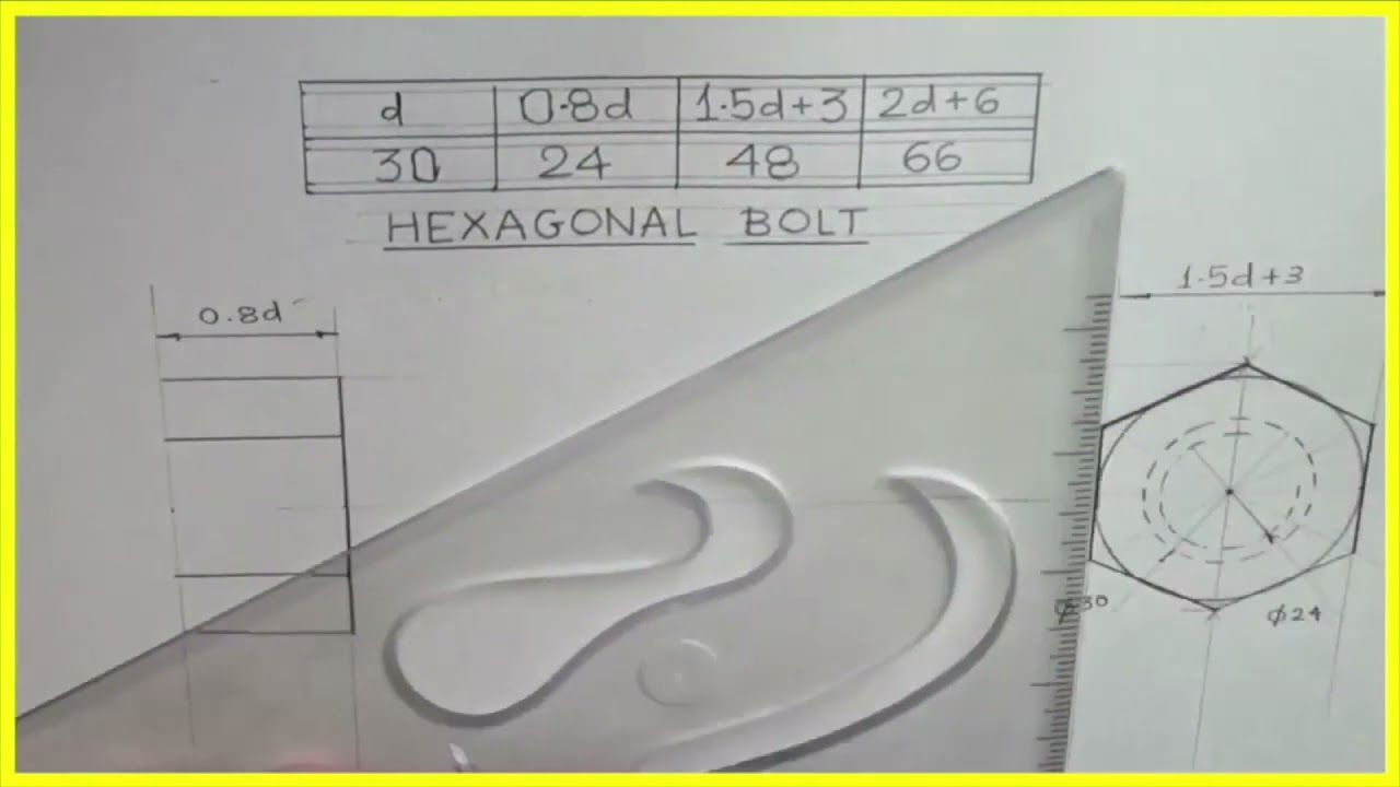 Hexagonal bolt