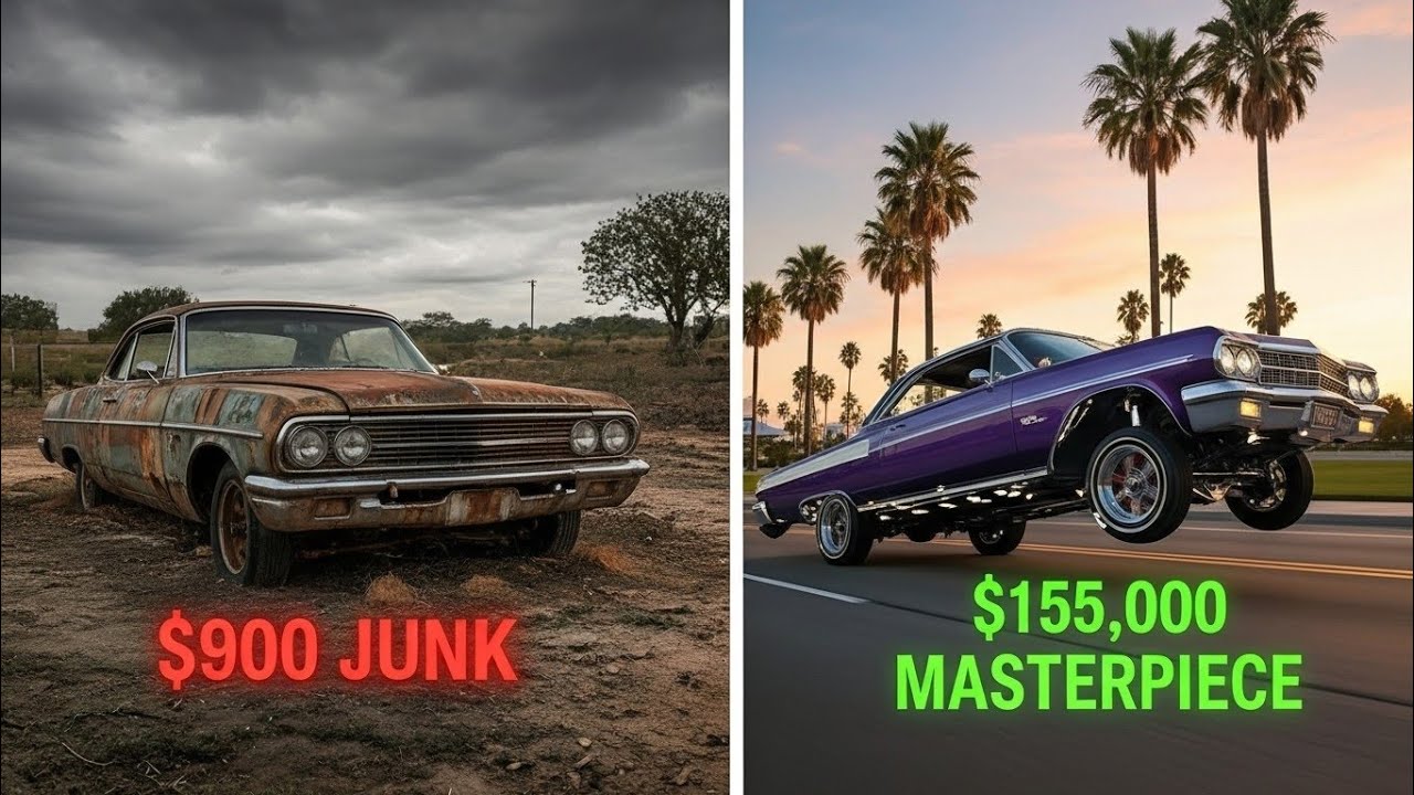 1964 Chevy Impala Full Restoration - From Rust Bucket to Purple Lowrider Masterpiece!