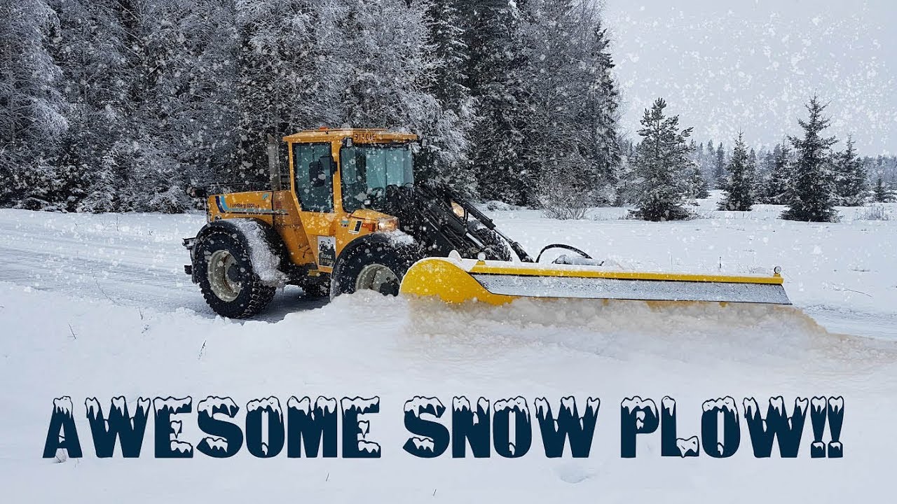 Pyöräteiden aurausta! SUPER Snow plowing!