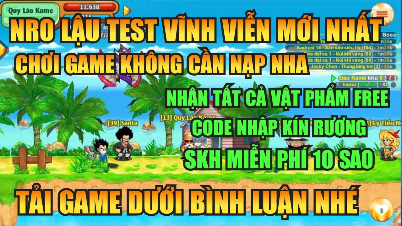 Ngọc Rồng Lậu - Trải nghiệm sv Nro Lậu test vĩnh viễn miễn phí đăng ký miễn phí nhận vàng ngọc free 