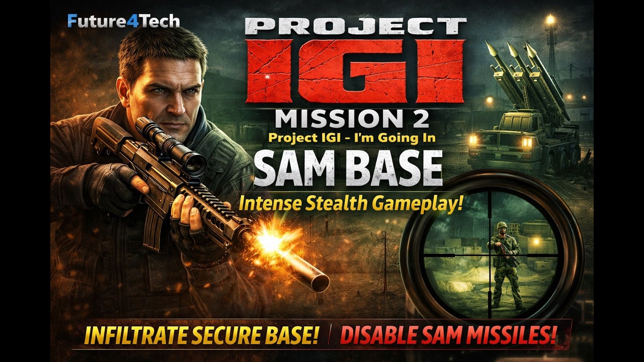 Project IGI – Mission 2 SAM Base | Full Gameplay Walkthrough | Classic Stealth FPS