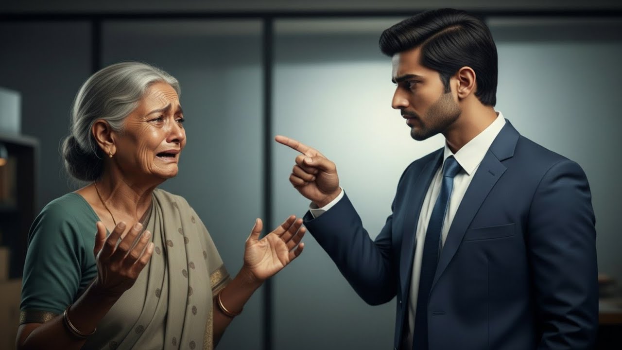 माँ बेटे से मिलने ऑफिस पहुँची… बेटे ने कहा “मैं इन्हें नहीं जानता” | दिल छू लेने वाली हिंदी कहानी