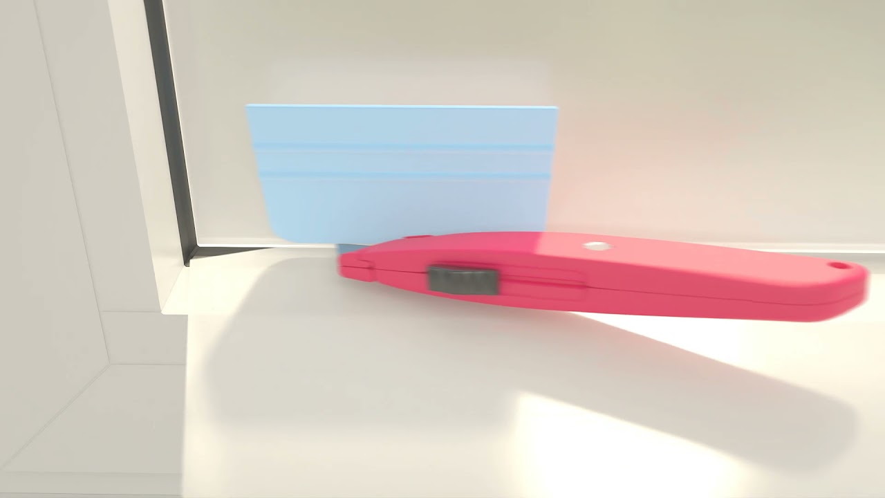 Statische Fensterfolie anbringen