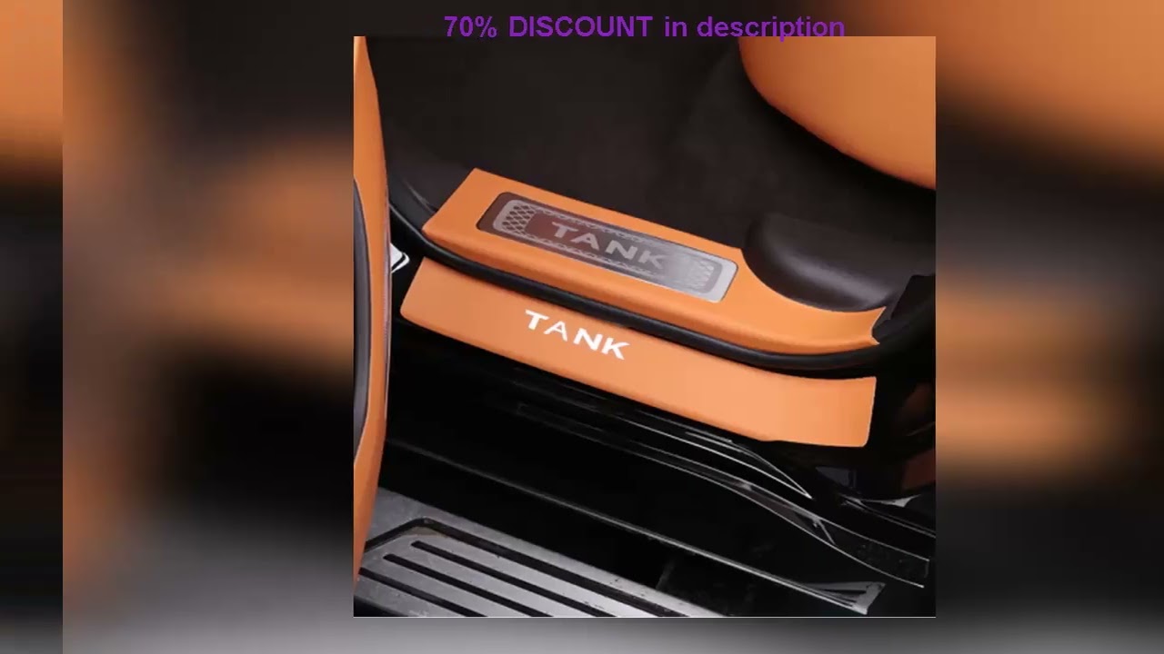 A must-have product! For GWM Great Wall Tank 500 2022-2025 Car Interior Door Welcome Threshold PU
