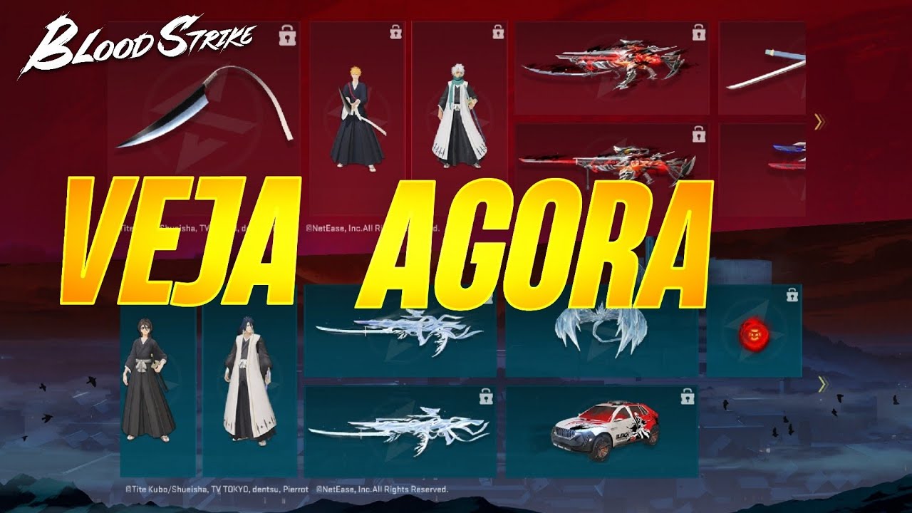 VAZOU TUDO! 🔥 BLEACH x BLOOD STRIKE 😱 SKINS, PASSE E ARMAS EM GAMEPLAY MOSTREI TUDO ANTES DE LANÇAR
