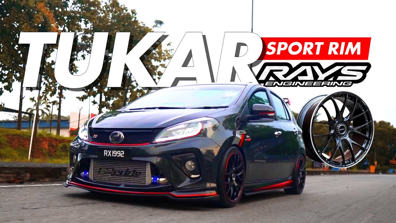 Install Rim RAYS VOLK RACING G27 | Myvi 2018 | Daihatsu Sirion