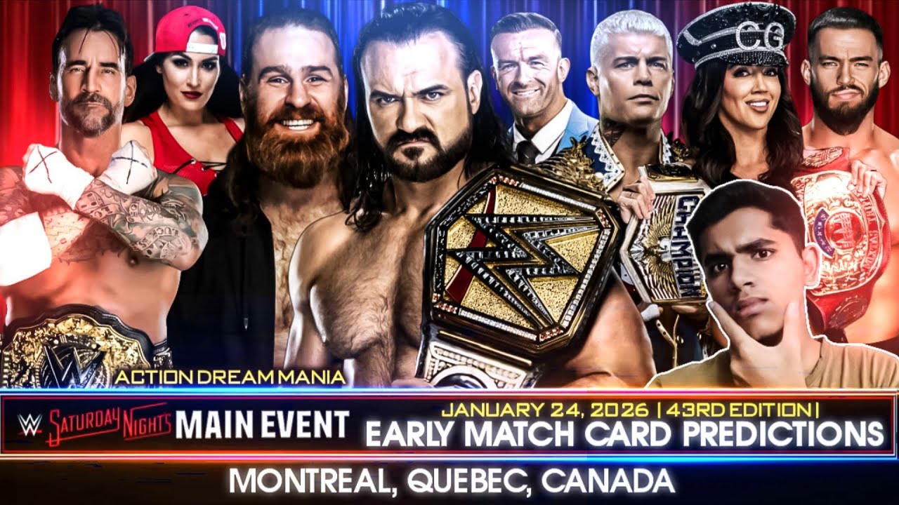 Предварительный список матчей WWE Saturday Night's Main Event 2026 | Прогнозы SNME XLIII | Action...