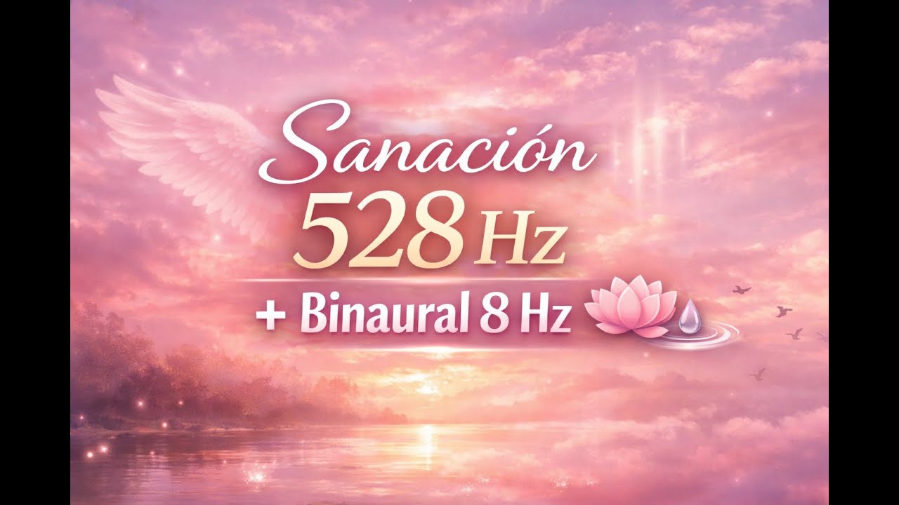 Música Etérea de Sanación | 528 Hz + Binaural 8 Hz 🌊 Agua y Bosque para Calma Profunda