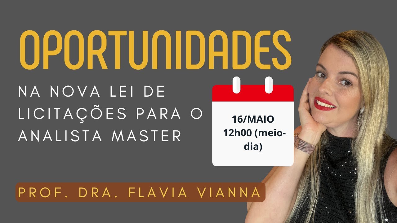 Oportunidades Analista Master e a Nova Lei de Licitações
