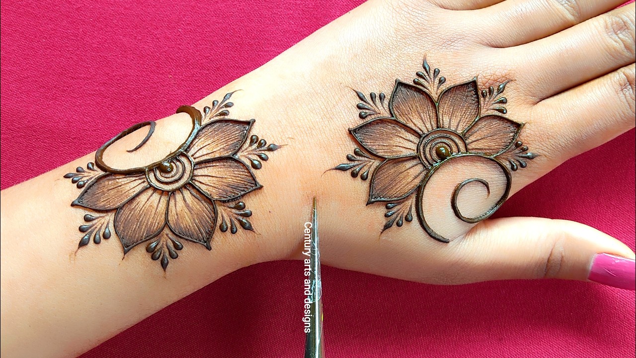 Very beautiful stylish mehndi design for back hand | easy mehndi design 😍 mehndi ka design | mehndi
