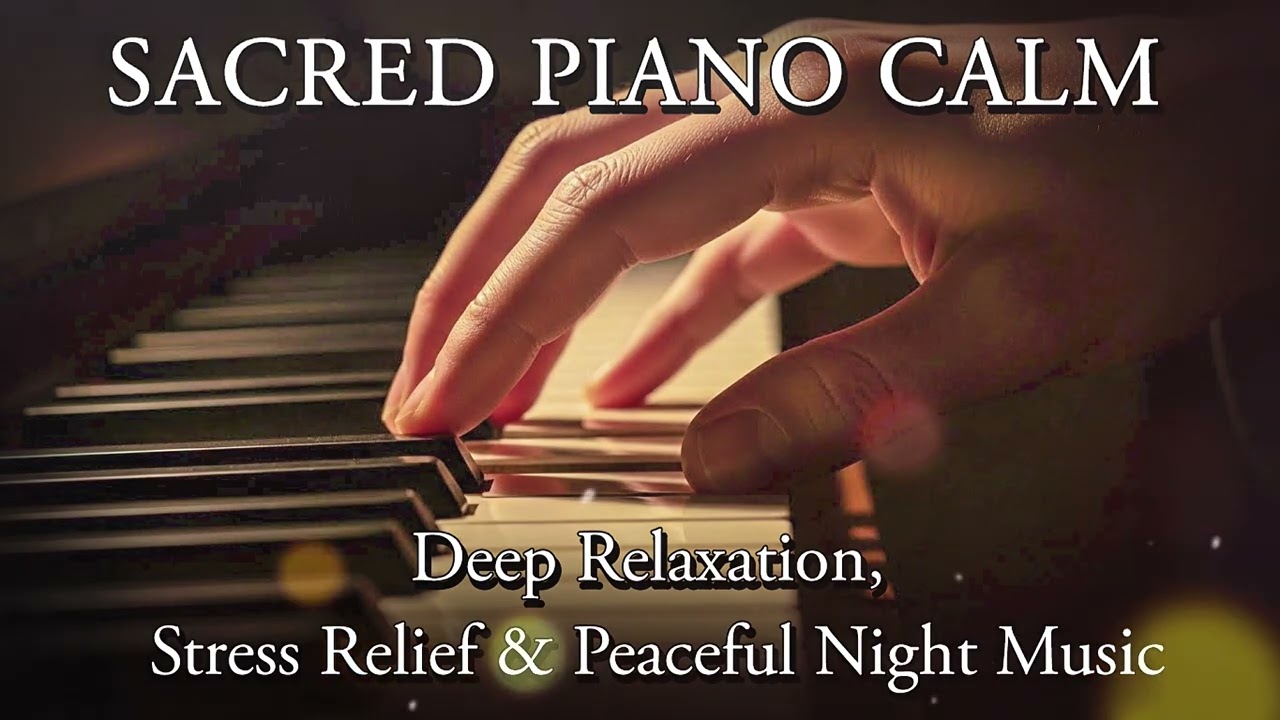 Sacred Piano Calm 🌙   Deep Relaxation, Stress Relief & Peaceful Night Music