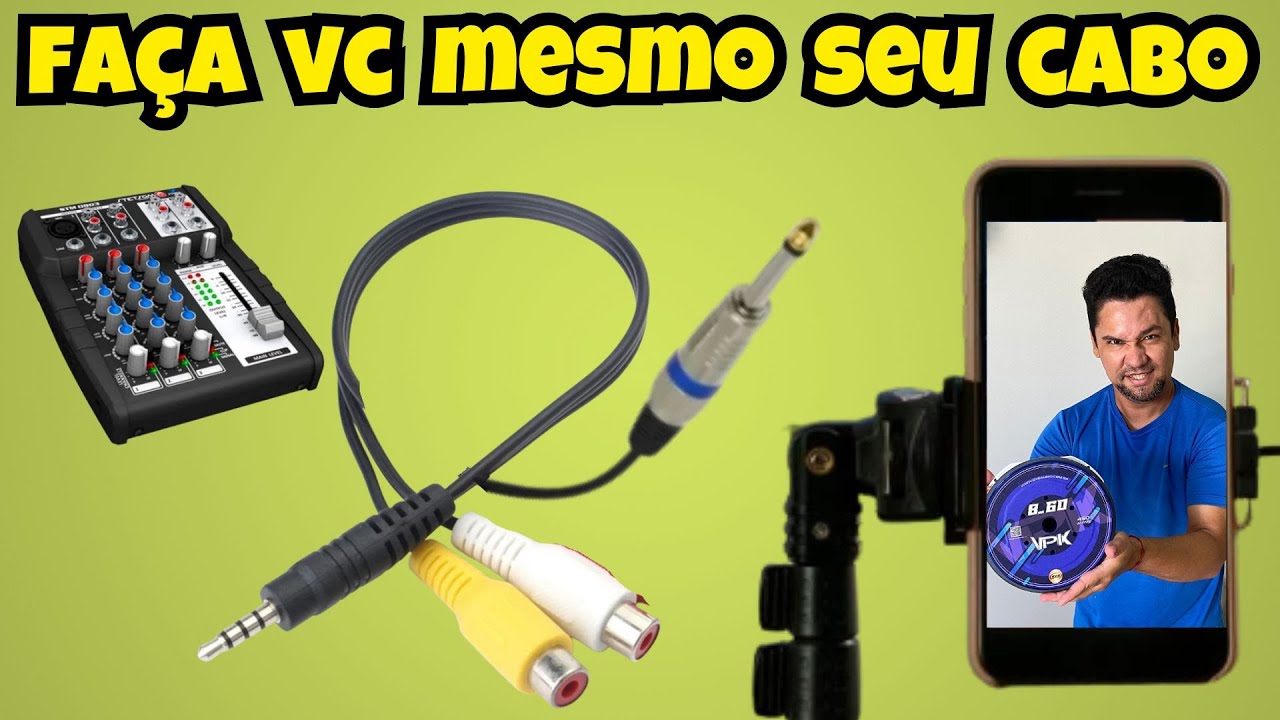 como fazer cabo para live usando cabo p3 seu fone de ouvido