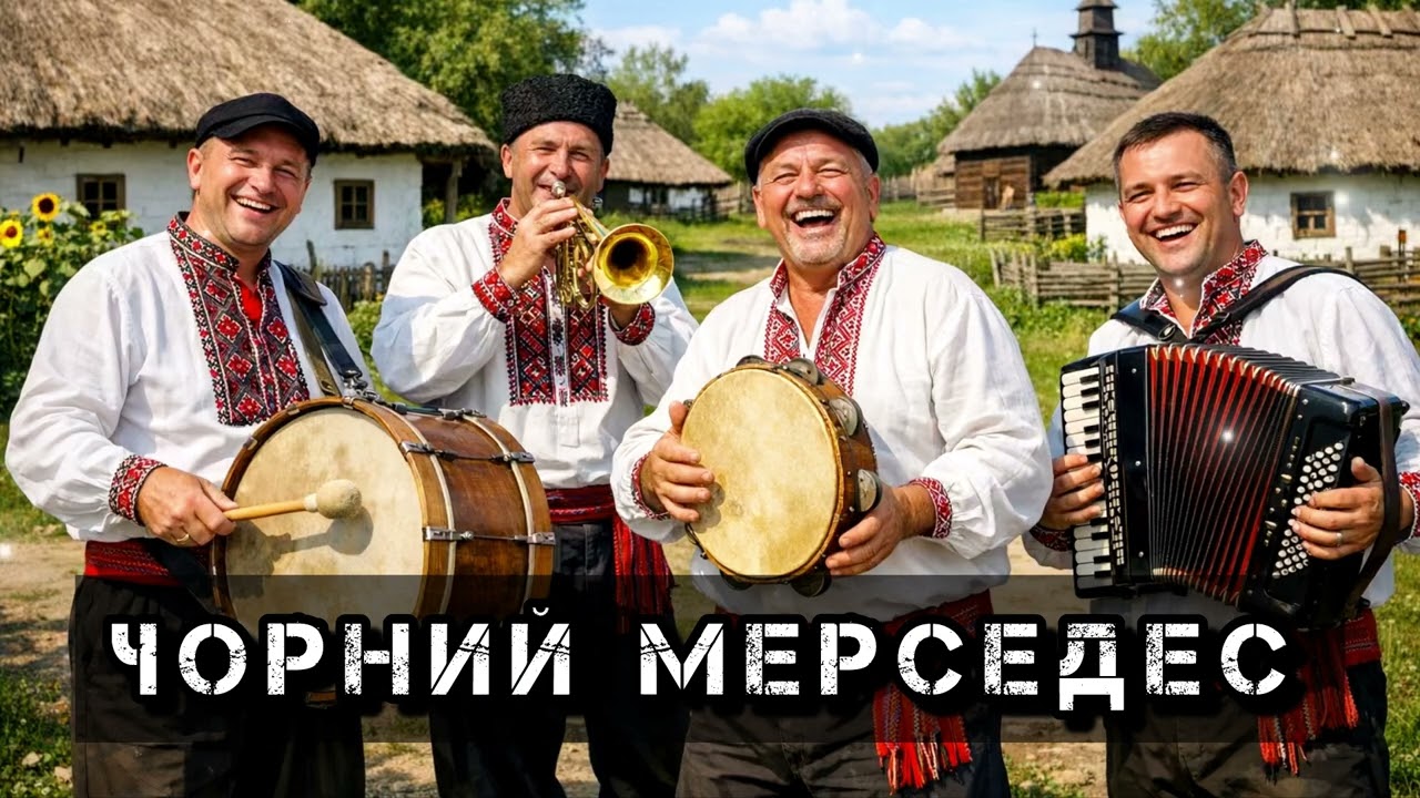 ЇХАВ ЧОРНИЙ МЕРСЕДЕС - весела пісня #пісня #українськамузика 