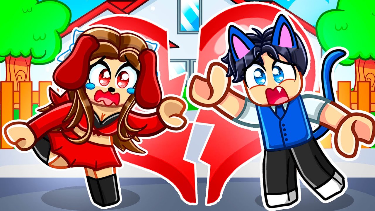 CAT And DOG FORBIDDEN LOVE In Roblox SNAPCHAT!