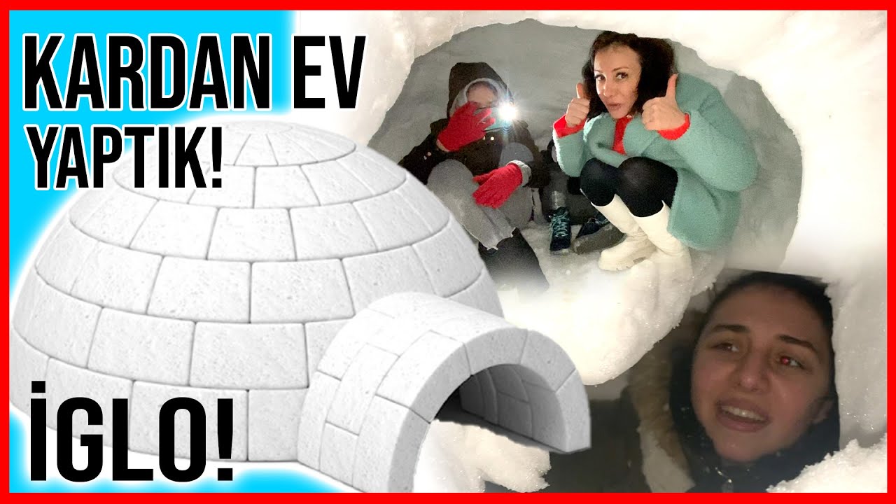 YENİ EVİMİZ !! KARDAN DEV EV YAPTIK! **10 SAAT SÜRDÜ! KARDAN İGLO NASIL YAPILIR** Dobişko Tv