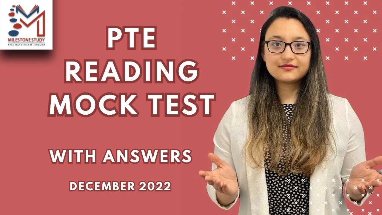 PTE Latest | Reading Mock Test 16| How to improve reading| Milestone Study
