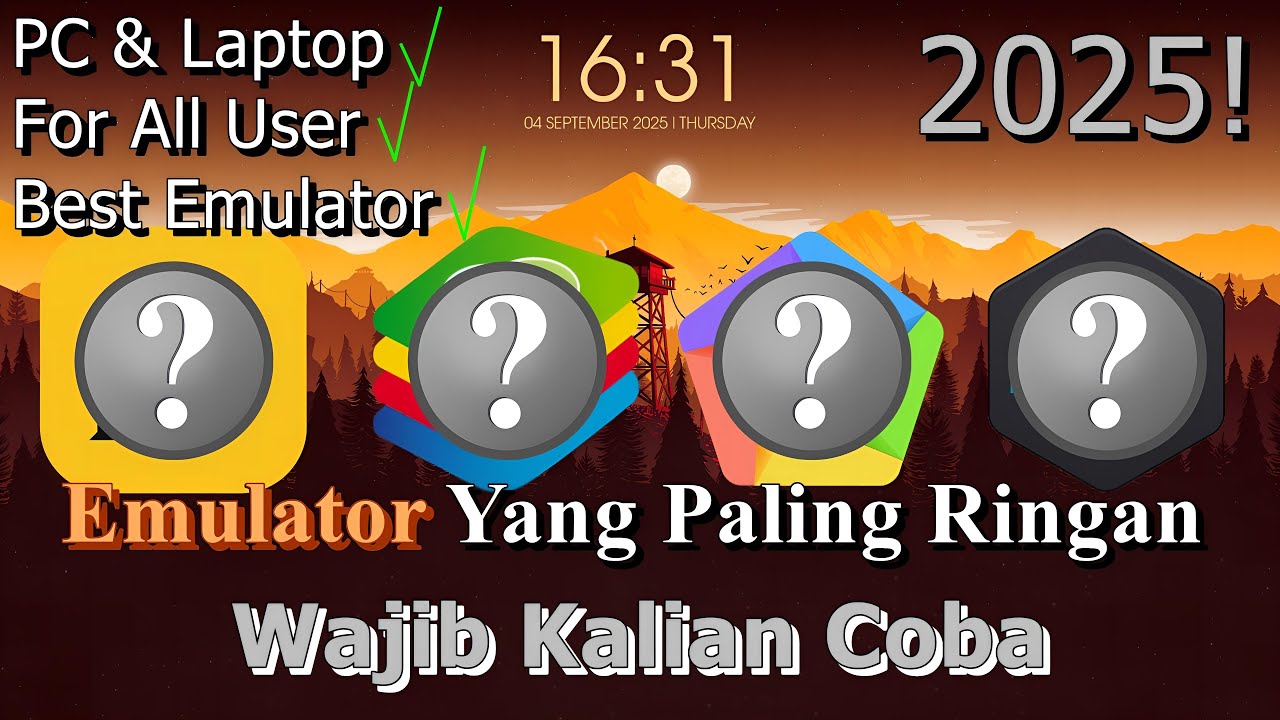 🔧Emulator Yang Paling Ringan Pada PC & Laptop ✅ Wajib Kalian Coba | 2025! (Updated)