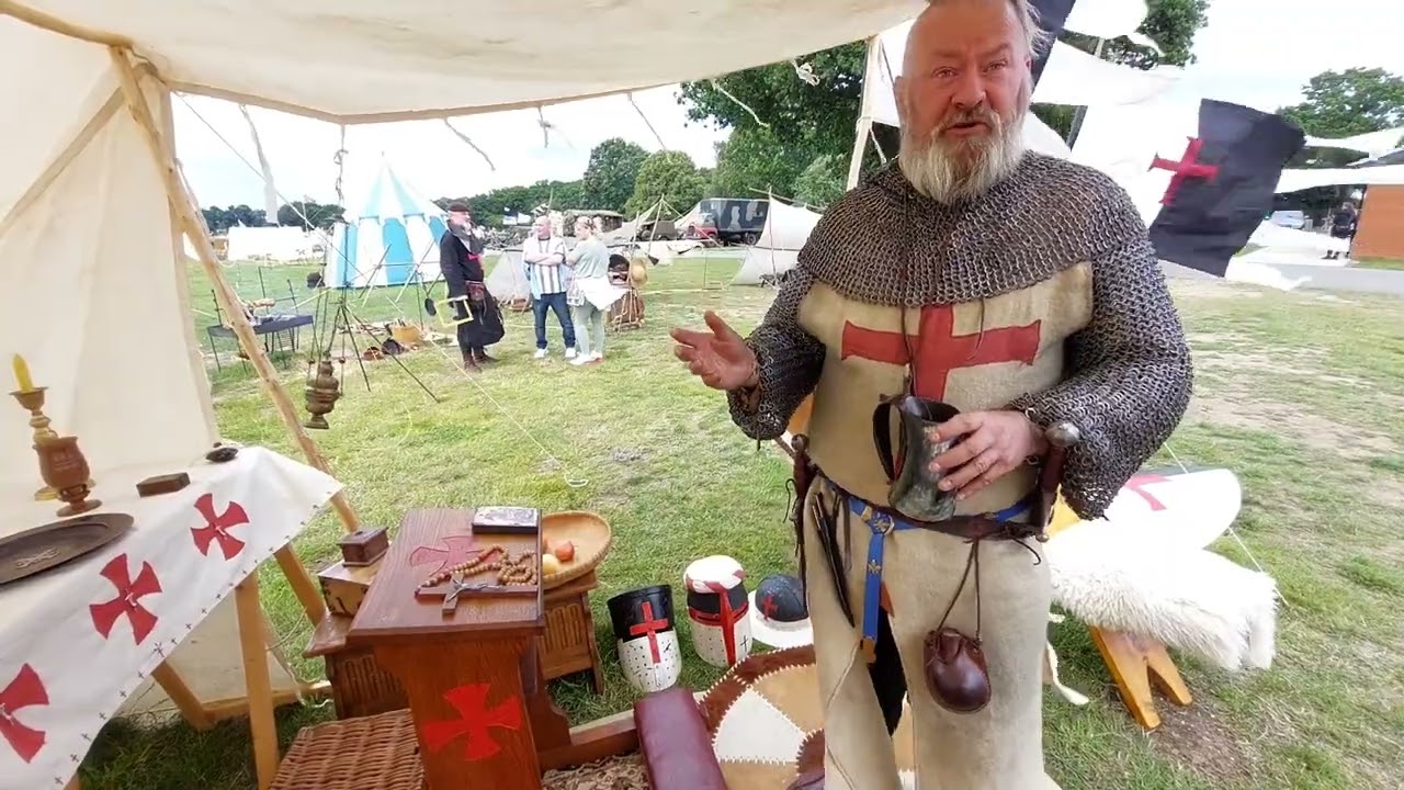 Knights Templar, Poor Knights of Christ, Living History, Suffolk Military Show, 2023