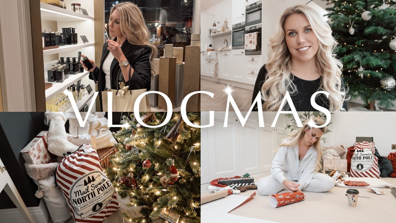 FINAL VLOGMAS ⭐️ Wrapping presents & Jo Malone shopping in Manchester