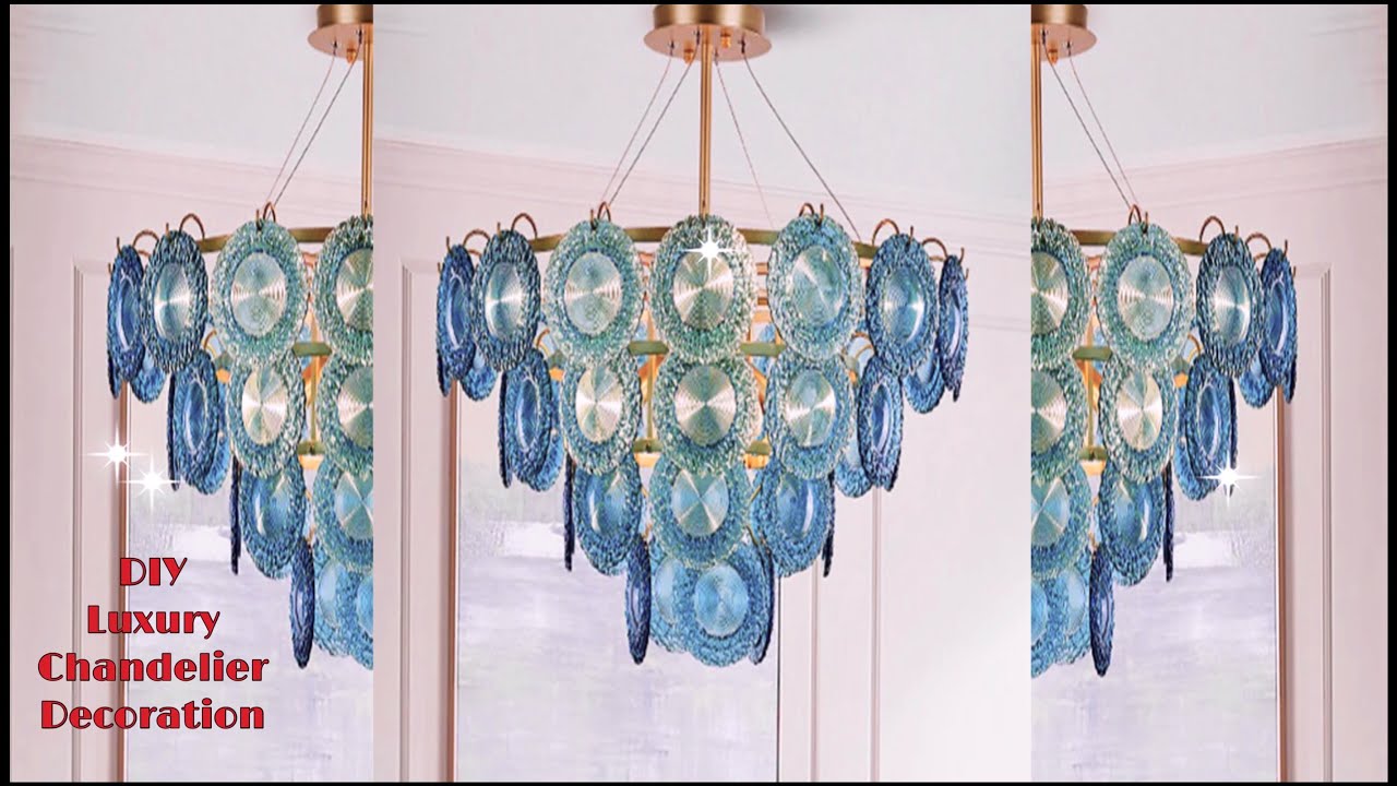 HOW TO MAKE GLAM CHANDELIER USING CD'S | CEILING LIGHT | FASHION PIXIES