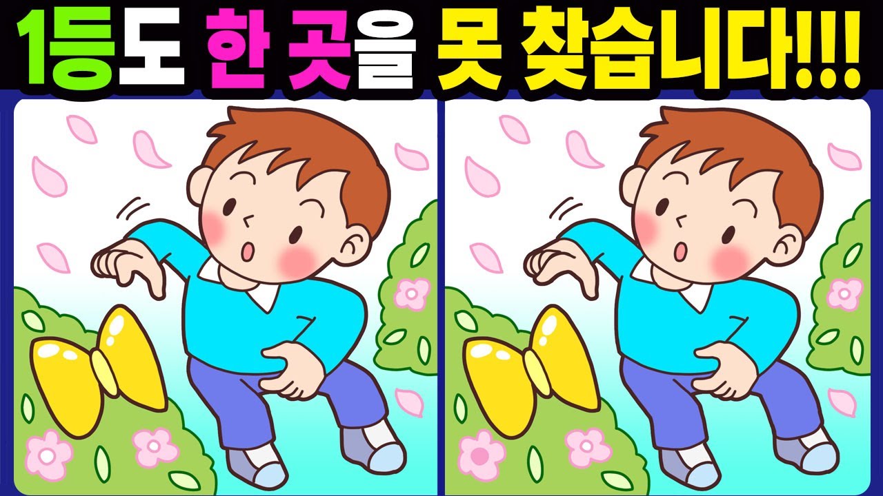 【다른그림찾기/치매예방】1등도 한 곳을 못 찾습니다!【틀린그림찾기/두뇌운동/숨은그림찾기/Find the Difference/치매예방퀴즈】861